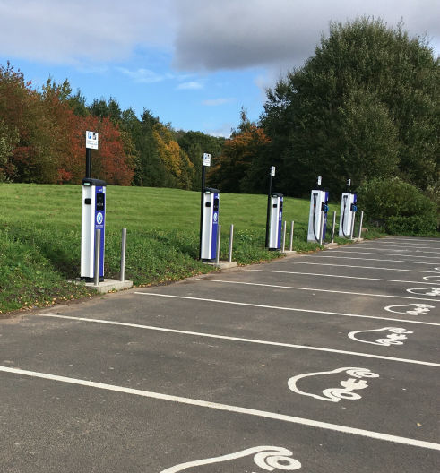 public EV charging station